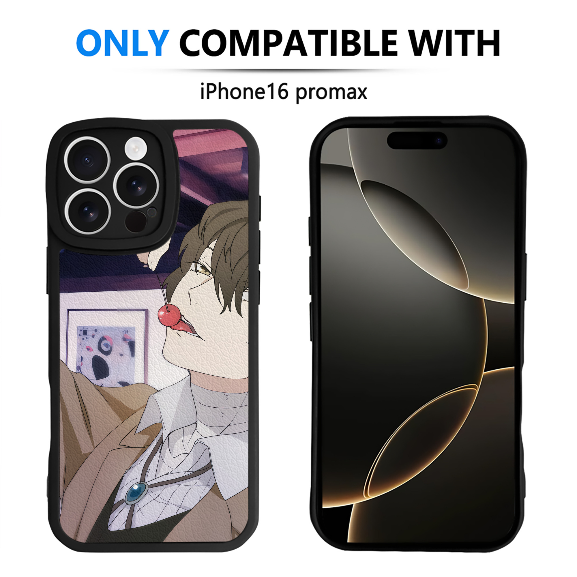 （画像用） 文豪ストレイドッグス Bungo Stray Dogs 【iPhone 16シリーズ対応】シリコンスマホケース（レザー調） 材質：シリコン